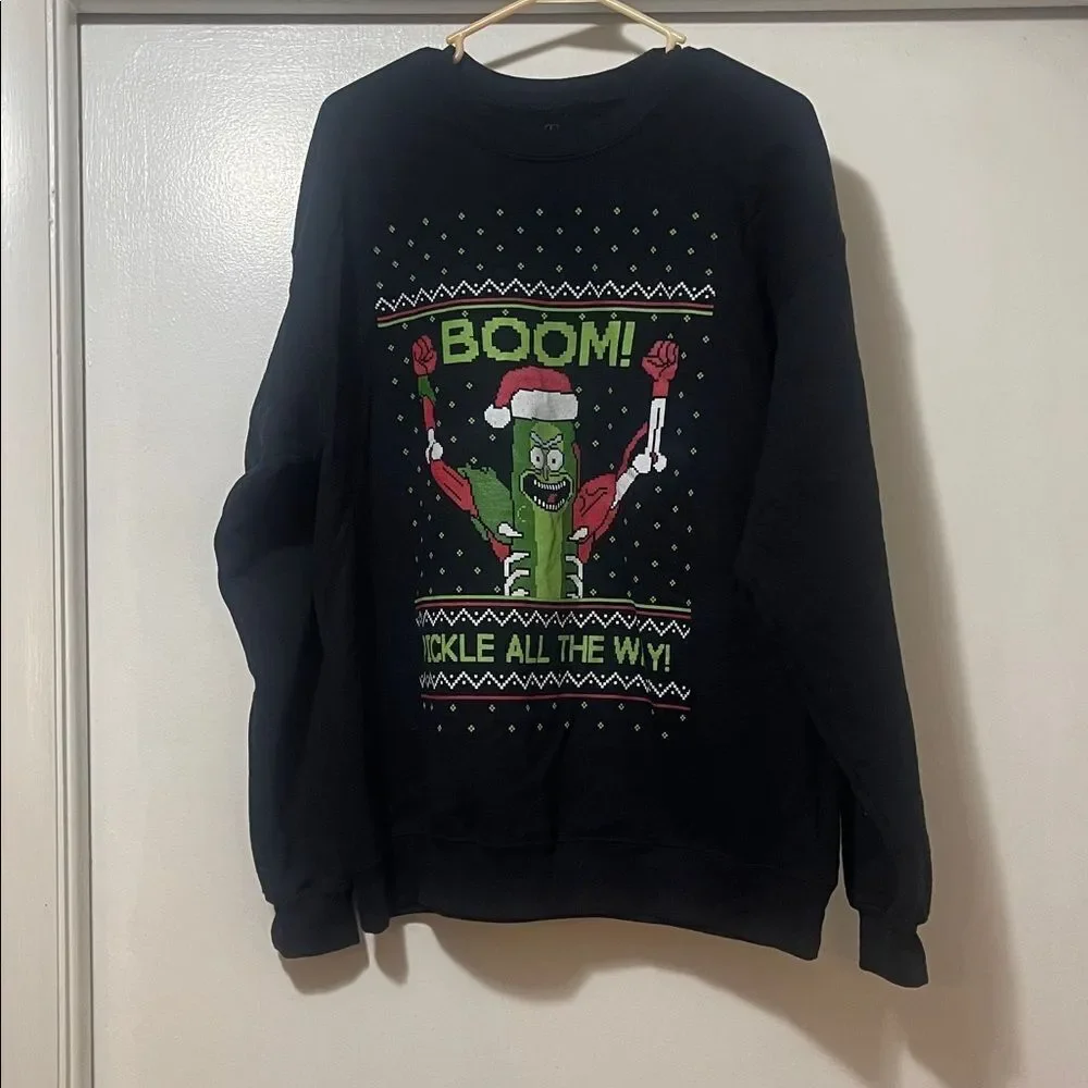 Rick and Morty Christmas sweatshirt  size large
